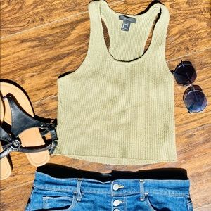 Knit Top With Round Neck - Green - Women